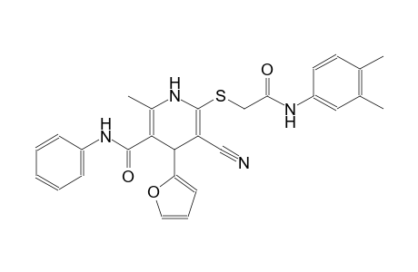 3-pyridinecarboxamide, 5-cyano-6-[[2-[(3,4-dimethylphenyl)amino]-2-oxoethyl]thio]-4-(2-furanyl)-1,4-dihydro-2-methyl-N-phenyl-