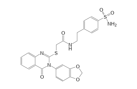 acetamide, N-[2-[4-(aminosulfonyl)phenyl]ethyl]-2-[[3-(1,3-benzodioxol-5-yl)-3,4-dihydro-4-oxo-2-quinazolinyl]thio]-
