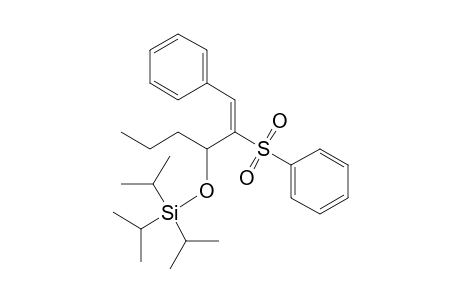 (E)-1-Phenyl-2-(phenylsulfonyl)hex-1-en-3-yl triisopropylsilyl ether