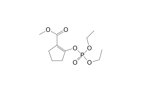 1-Cyclopentene-1-carboxylic acid, 2-[(diethoxyphosphinyl)oxy]-, methyl ester