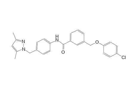 3-[(4-chlorophenoxy)methyl]-N-{4-[(3,5-dimethyl-1H-pyrazol-1-yl)methyl]phenyl}benzamide