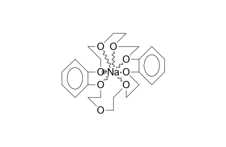 Dibenzo-24-crown-8-sodium cation complex