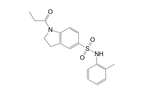 N-(2-methylphenyl)-1-propionyl-5-indolinesulfonamide