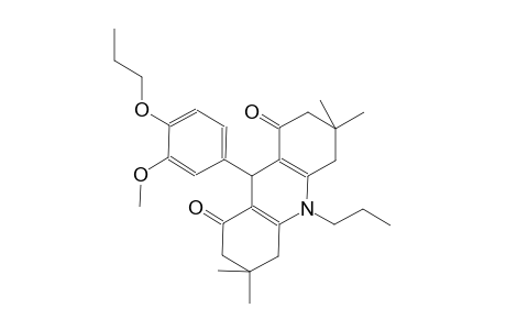 1,8(2H,5H)-acridinedione, 3,4,6,7,9,10-hexahydro-9-(3-methoxy-4-propoxyphenyl)-3,3,6,6-tetramethyl-10-propyl-