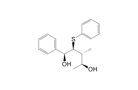 (+-)-(1S*,2S*,3R*,4S*)-3-methyl-1-phenyl-2-(phenylthio)-1,4-pentanediol