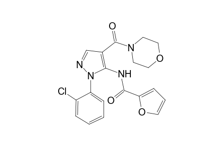 2-Furancarboxamide, N-[1-(2-chlorophenyl)-4-(4-morpholinylcarbonyl)-1H-pyrazol-5-yl]-