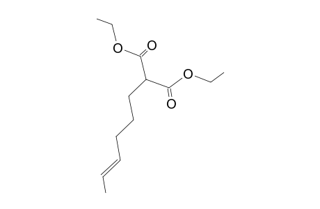 2-[(E)-hex-4-enyl]malonic acid diethyl ester