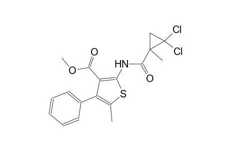 methyl 2-{[(2,2-dichloro-1-methylcyclopropyl)carbonyl]amino}-5-methyl-4-phenyl-3-thiophenecarboxylate