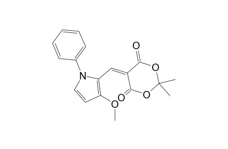 5-[(3-Methoxy-1-phenylpyrrol-2-yl)methylene]-2,2-dimethyl-1,3-dioxane-4,6-dione