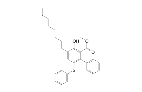Methyl 3-Hydroxy-4-octyl-6-(phenylsulfanyl)-1,1'-biphenyl-2-carboxylate