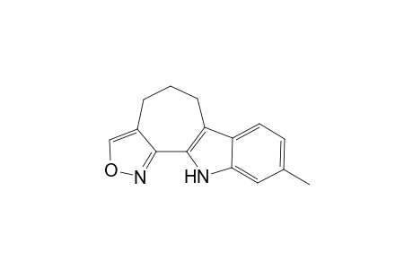 9-Methyl-4,5,6,11-tetrahydroisoxazolo[4',3':6,7]cyclohepta[b]indole