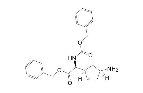 (-)-(3R,5S)-3-Amino-5-[(S)-benzyloxycarbonyl(benzyloxycarbonylamino)methyl]cyclopent-1-ene