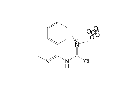 1-Chloro-4-methyl-1-dimethylamino-3-phenyl-2,4-diazabut-3-en-1-ylium perchlorate