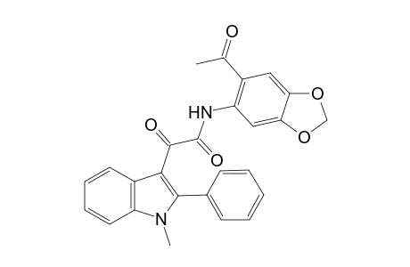 1H-Indole-3-acetamide, N-(6-acetyl-1,3-benzodioxol-5-yl)-1-methyl-.alpha.-oxo-2-phenyl-