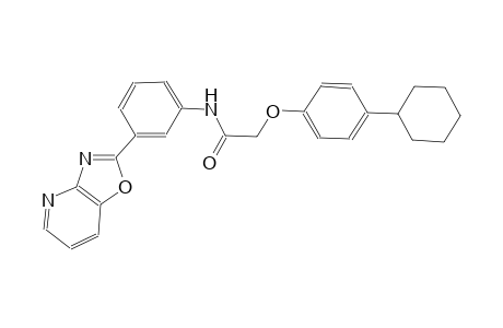 acetamide, 2-(4-cyclohexylphenoxy)-N-(3-oxazolo[4,5-b]pyridin-2-ylphenyl)-