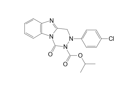 1-oxo-3-p-chlorophenyl-3,4-dihydrobenzo[4,5]imidazo[1,2-d][1,2,4]triazine-2(1H)-formic acid isopropyl ester