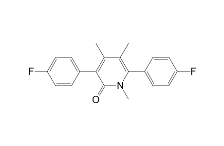 2(1H)-Pyridinone, 3,6-bis(4-fluorophenyl)-1,4,5-trimethyl-