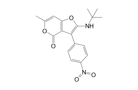 2-(tert-butylamino)-6-methyl-3-(4-nitrophenyl)-4-furo[3,2-c]pyranone