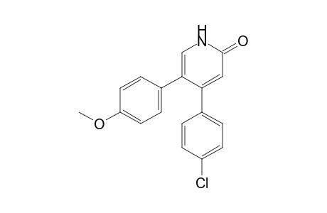 4-(p-chlorophenyl)-5-(p-methoxyphenyl)-2(1H)-pyridone