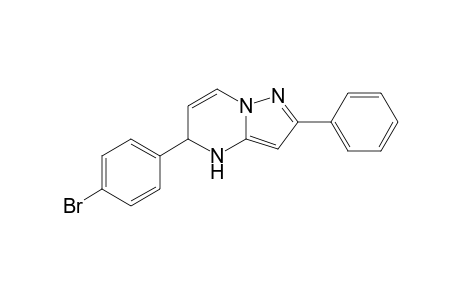 2-Phenyl-5-(p-bromophenyl)-4,5-dihydropyrazolo[1,5-a]pyrimidine