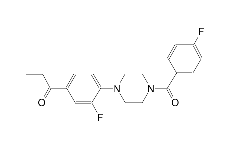 1-propanone, 1-[3-fluoro-4-[4-(4-fluorobenzoyl)-1-piperazinyl]phenyl]-