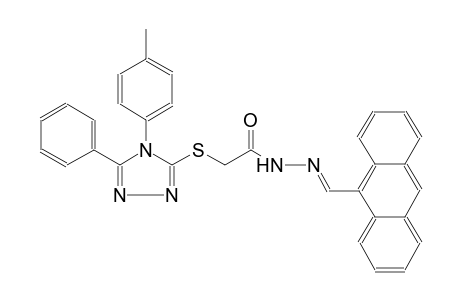 acetic acid, [[4-(4-methylphenyl)-5-phenyl-4H-1,2,4-triazol-3-yl]thio]-, 2-[(E)-9-anthracenylmethylidene]hydrazide