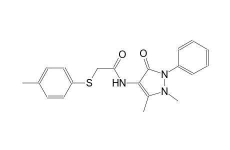 N-(1,5-dimethyl-3-oxo-2-phenyl-2,3-dihydro-1H-pyrazol-4-yl)-2-[(4-methylphenyl)sulfanyl]acetamide