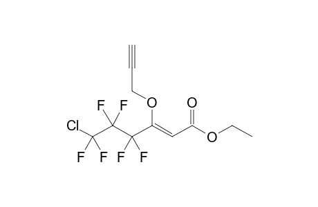 Ethyl (Z)-6-chloro-4,4,5,5,6,6-hexafluoro-3-(2-propynoxy)-2-hexenoate