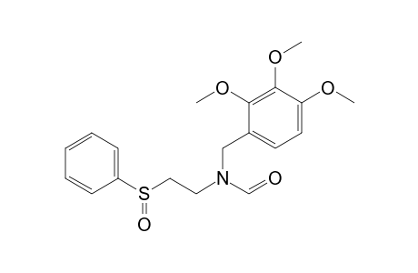 N-(2,3,4-Trimethoxybenzyl)-N-[2-(phenylsulfinyl)ethyl]formamide