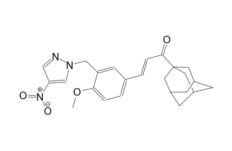 (2E)-1-(1-adamantyl)-3-{4-methoxy-3-[(4-nitro-1H-pyrazol-1-yl)methyl]phenyl}-2-propen-1-one