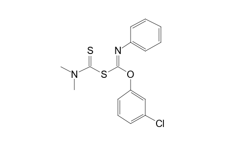 (m-Chlorophenoxy)(phenylimino)methyl N,N-dimethyldithiocarbamate