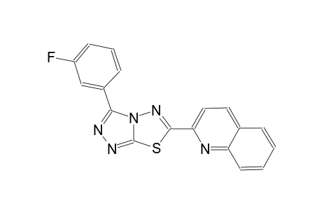quinoline, 2-[3-(3-fluorophenyl)[1,2,4]triazolo[3,4-b][1,3,4]thiadiazol-6-yl]-