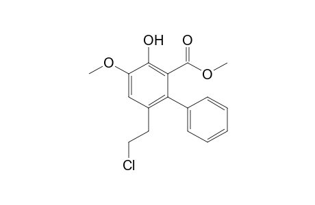 6-(2-Chloroethyl)-3-hydroxy-4-methoxybiphenyl-2-carboxylic acid methyl ester
