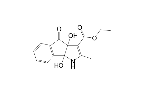 Ethyl 3a,8b-dihydroxy-2-methyl-4-oxo-1,3a,4,8b-tetrahydroindeno[1,2-b]-pyrrolo-3carboxylate
