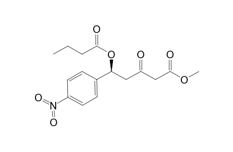(5S)-Methyl .delta-butyryloxy-.delta.-(p-nitrophenyl)-.beta.-oxo-pentanoate
