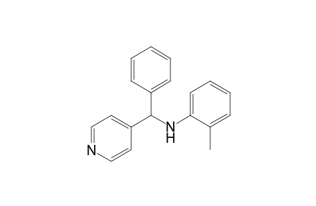 2-Methyl-N-[phenyl(4-pyridinyl)methyl]aniline