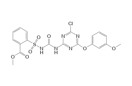 Benzoic acid, 2-[[[[[4-chloro-6-(3-methoxyphenoxy)-1,3,5-triazin-2-yl]amino]carbonyl]amino]sulfonyl]-, methyl ester
