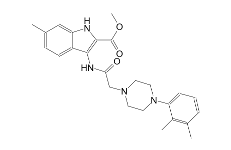 methyl 3-({[4-(2,3-dimethylphenyl)-1-piperazinyl]acetyl}amino)-6-methyl-1H-indole-2-carboxylate