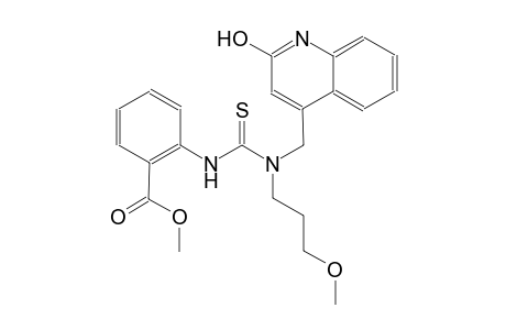 benzoic acid, 2-[[[[(2-hydroxy-4-quinolinyl)methyl](3-methoxypropyl)amino]carbonothioyl]amino]-, methyl ester