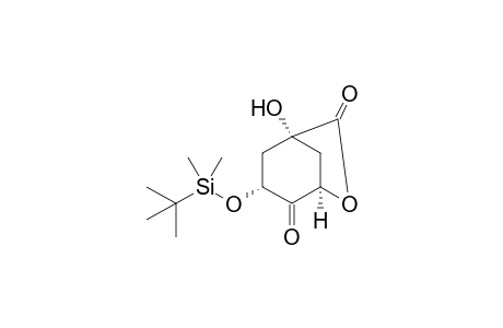 (1R,3R,5R)-3-[(tert-Butyldimethylsilyl)oxy]-1-hydroxy-6-oxa-bicyclo[3.2.1]octane-4,7-dione