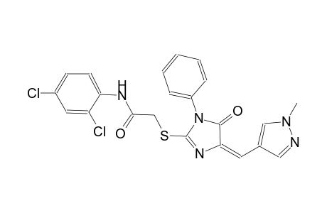 N-(2,4-dichlorophenyl)-2-({(4E)-4-[(1-methyl-1H-pyrazol-4-yl)methylene]-5-oxo-1-phenyl-4,5-dihydro-1H-imidazol-2-yl}sulfanyl)acetamide