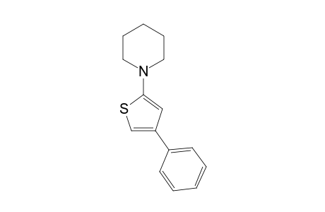 4-Phenyl-2-N-(piperidino)thiophene