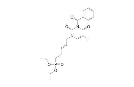 N-(3)-BENZOYL-N-(1)-[(E)-5-DIETHOXYPHOSPHONYLPENT-2-ENYL]-5-FLUOROURACIL