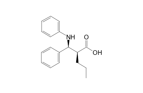 (2S*,3S*)-3-phenyl-3-(phenylamino)-2-propylpropanoic acid