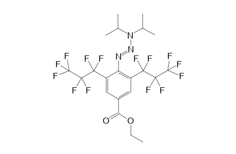 (E)-1-(4-Ethoxycarbonyl-2,6-bis(heptafluoropropyl)phenyl)-3,3-diisopropyltriaz-1-ene