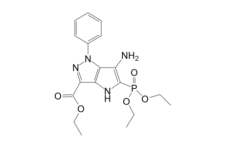 Ethyl 6-amino-5-(diethoxyphosphoryl)-1-phenyl-1,4-dihydropyrrolo[3,2-c]pyrazole-3-carboxylate