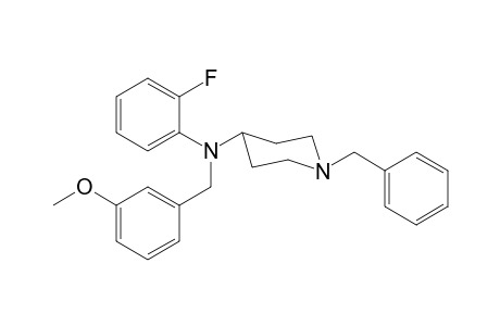 1-Benzyl-N-(3-methoxy)-N-([2-fluorophenyl]methyl)piperidin-4-amine
