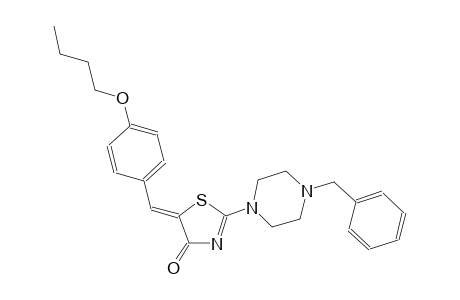 (5Z)-2-(4-benzyl-1-piperazinyl)-5-(4-butoxybenzylidene)-1,3-thiazol-4(5H)-one