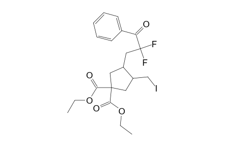 Diethyl 3-(2-Benzoyl-2,2-difouoroethyl)-4-(iodomethyl)cyclopentane-1,1-dicarboxylate