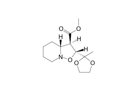exo-Methyl (2R,3RS,3aRS)-2-(1,1-ethylenedioxy)ethylhexahydro-2H-isoxazolo[2,3-a]pyridine-3-carboxylate